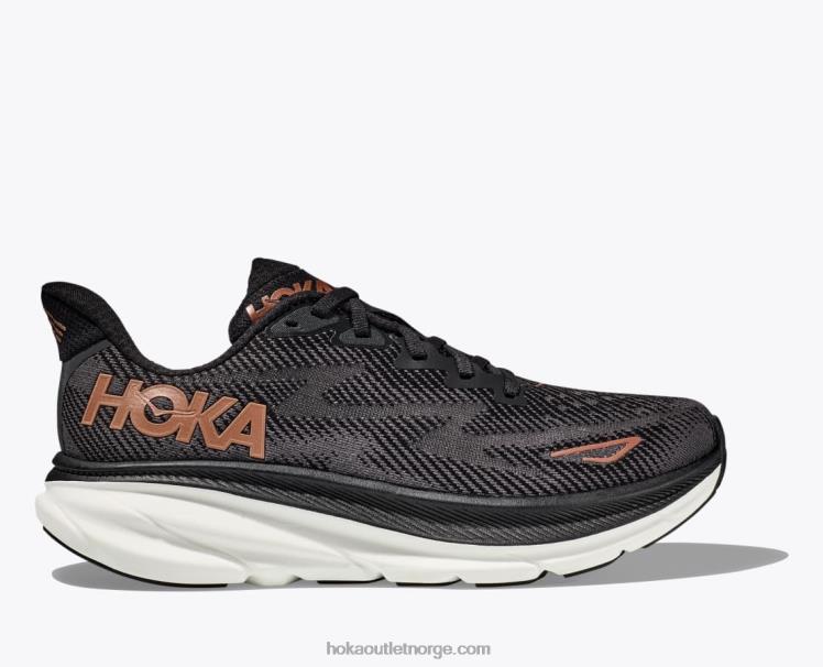 NR606226 clifton 9 kvinner sort/kobber Hoka