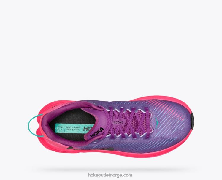 NR606231 rincon 3 kvinner beautyberry/knockout rosa Hoka