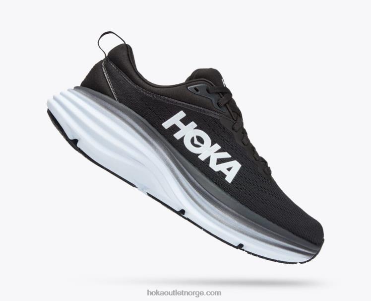 NR606247 bondi 8 kvinner svart hvit Hoka