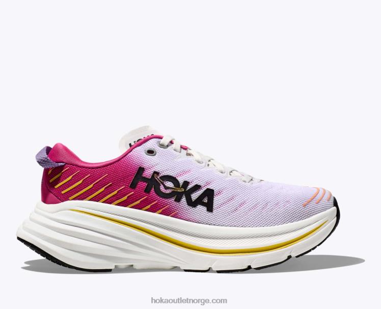 NR60655 bondi x kvinner blanc de blanc/rosa ryllik Hoka