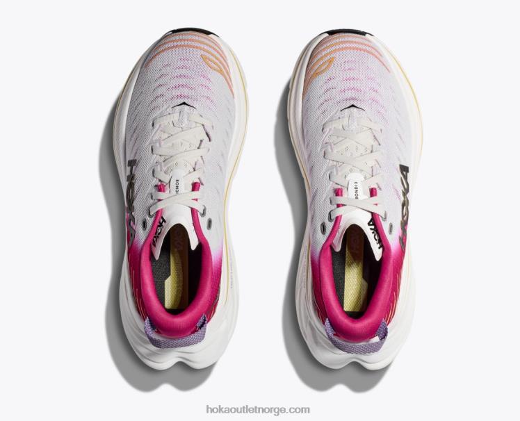 NR60655 bondi x kvinner blanc de blanc/rosa ryllik Hoka