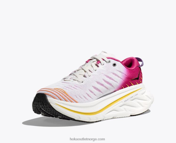 NR60655 bondi x kvinner blanc de blanc/rosa ryllik Hoka