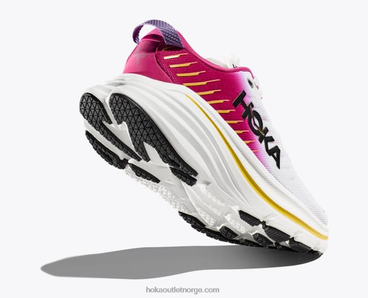 NR60655 bondi x kvinner blanc de blanc/rosa ryllik Hoka