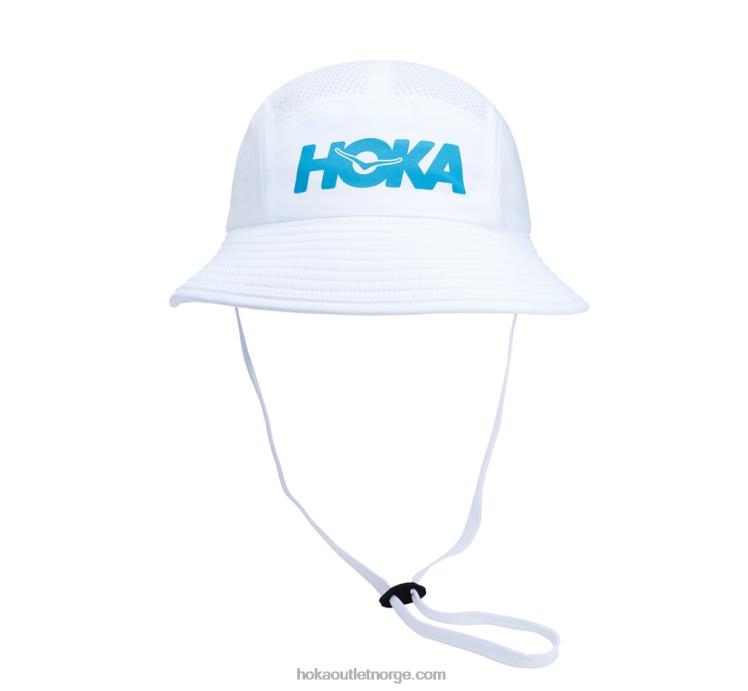 NR606399 eventyrhatt kvinner hvit/divablå Hoka