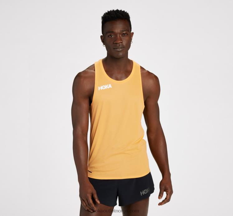 NR606631 glide singlet menn hånlig oransje Hoka