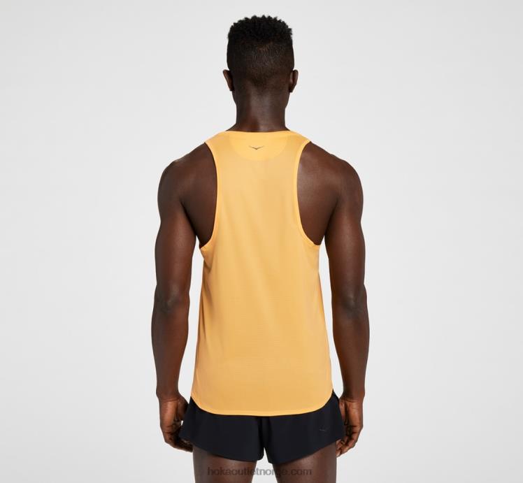 NR606631 glide singlet menn hånlig oransje Hoka
