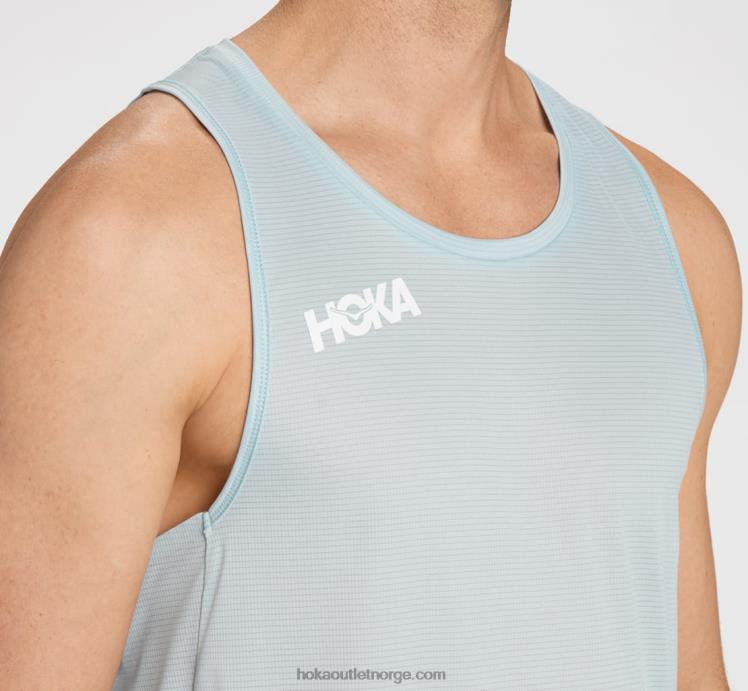 NR606634 glide singlet menn svart Hoka