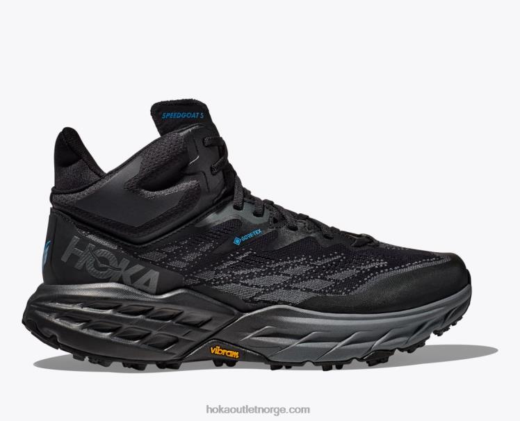 NR606487 speedgoat 5 mid gtx menn svart Hoka