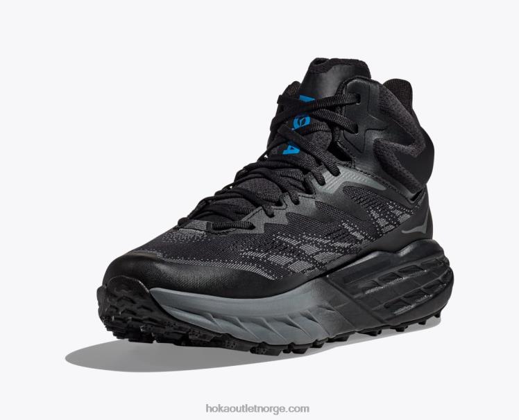 NR606487 speedgoat 5 mid gtx menn svart Hoka