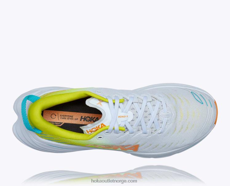 NR606466 bondi x menn hvit/nattlysole Hoka