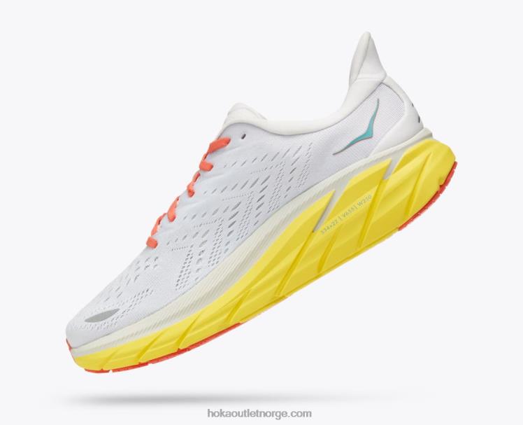 NR606577 clifton 8 menn blanc de blanc/lysende Hoka