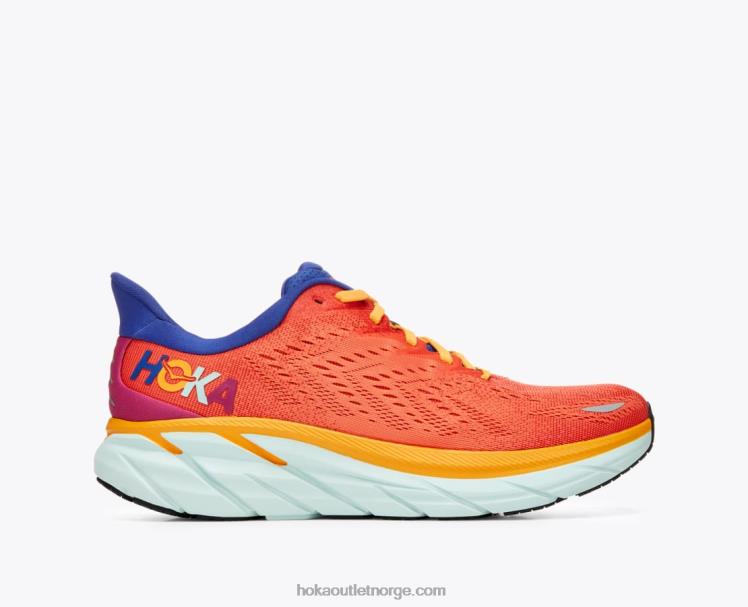 NR606581 clifton 8 menn fiesta/bluing Hoka