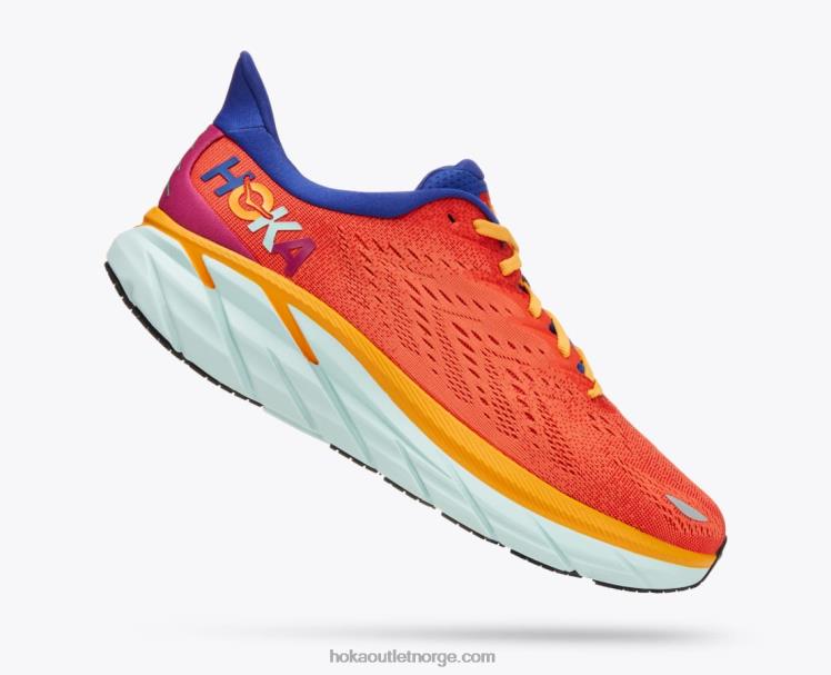 NR606581 clifton 8 menn fiesta/bluing Hoka