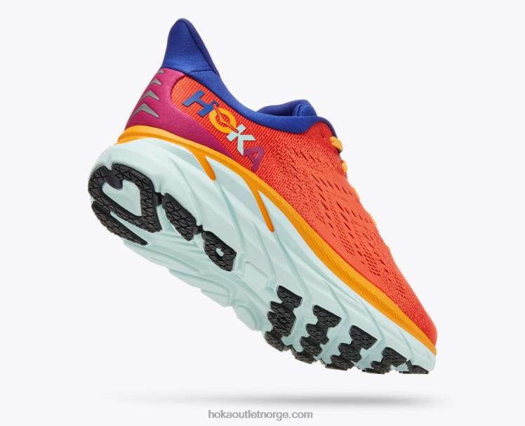 NR606581 clifton 8 menn fiesta/bluing Hoka