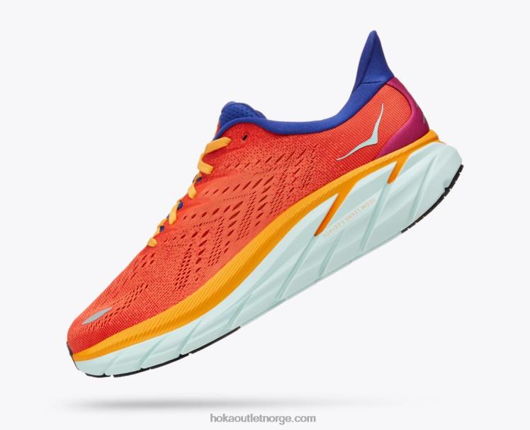 NR606581 clifton 8 menn fiesta/bluing Hoka
