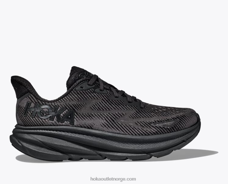 NR606587 clifton 9 menn svart Hoka