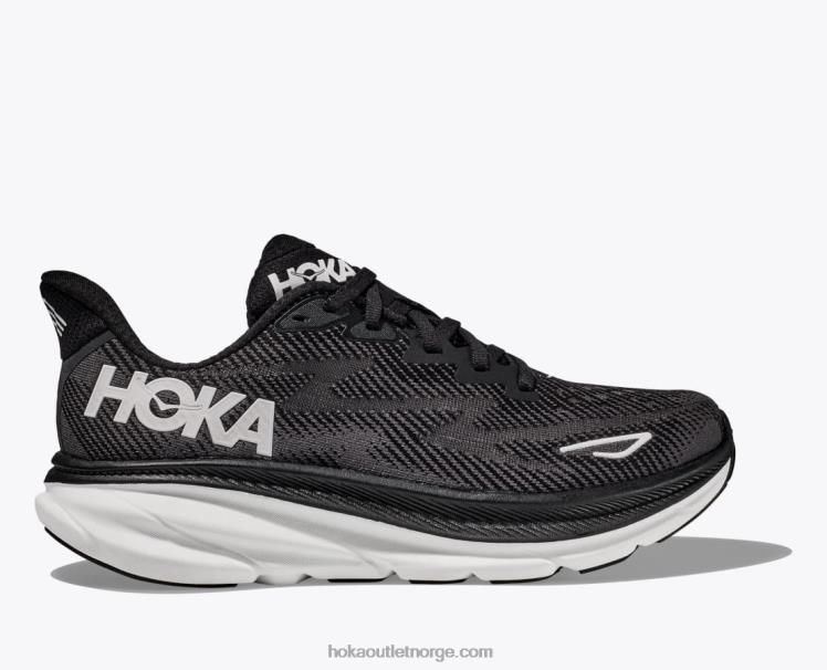 NR606588 clifton 9 menn svart hvit Hoka